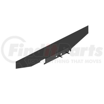 A05-30183-000 by FREIGHTLINER - Radiator Recirculation Shield - Glass Fiber Reinforced With Rubber, Black, 2308.7 mm x 440.5 mm