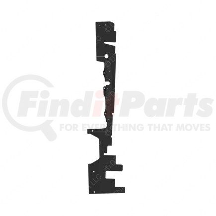 A05-30577-001 by FREIGHTLINER - Radiator Recirculation Shield - Right Side, Aluminum and Rubber, 1265.3 mm x 176.46 mm