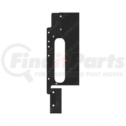 A05-30410-000 by FREIGHTLINER - Radiator Recirculation Shield - Right Side, Aluminum and Rubber, 550 mm x 263 mm