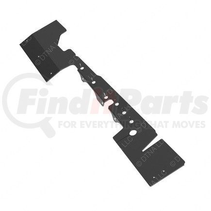 A05-31020-001 by FREIGHTLINER - Radiator Recirculation Shield - Aluminum and Rubber, 1124.12 mm x 294.49 mm