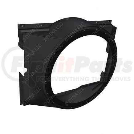 A05-31059-000 by FREIGHTLINER - Engine Cooling Fan Shroud - Glass Fiber Reinforced With Polyester, Black, 1103 mm x 922.17 mm