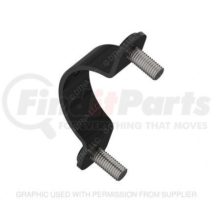 A05-34802-000 by FREIGHTLINER - Radiator Coolant Hose Bracket - Steel, Black, 3.23 mm THK