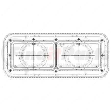 A06-14040-015 by FREIGHTLINER - Headlight Housing Assembly - Right Side