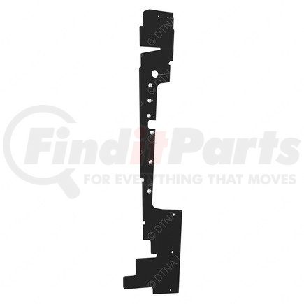 A05-32781-000 by FREIGHTLINER - Radiator Recirculation Shield - Right Side, Steel, 1130.72 mm x 270.98 mm