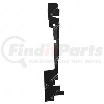 A05-32783-000 by FREIGHTLINER - Radiator Recirculation Shield - Right Side, Rubber, 1162.52 mm x 271.96 mm