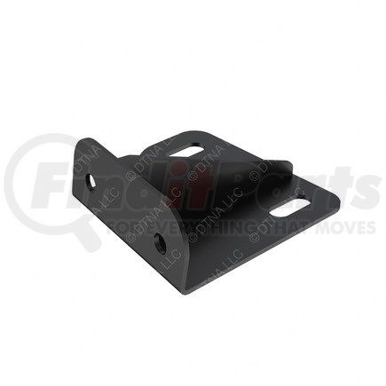 A05-32861-000 by FREIGHTLINER - Steering Gear Box Bracket - Alloy Steel, Black, 146 mm x 56.6 mm, 3.2 mm THK