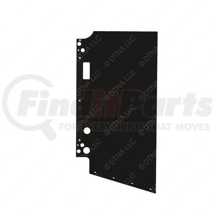 A05-33086-000 by FREIGHTLINER - Radiator Recirculation Shield Seal - Right Side, Rubber, 1226.4 mm x 605.7 mm