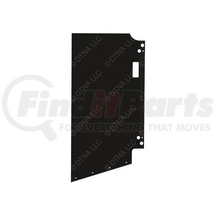 A05-33112-000 by FREIGHTLINER - Radiator Recirculation Shield Seal - Right Side, Rubber, 1226.4 mm x 605.7 mm