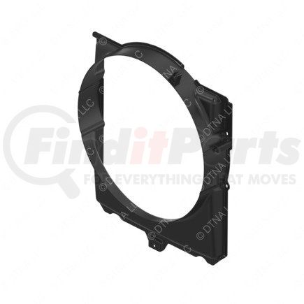 A05-33424-000 by FREIGHTLINER - Engine Cooling Fan Shroud - Glass Fiber Reinforced With Polypropylene, Black