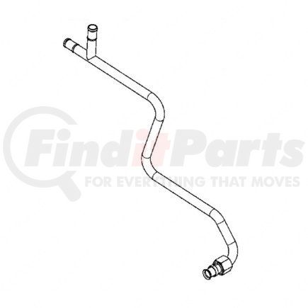 A05-34087-001 by FREIGHTLINER - HVAC Heater Pipe - Steel, 0.04 in. THK