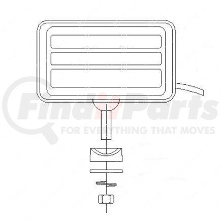 A06-30034-002 by FREIGHTLINER - Fog Light - Amber Lens