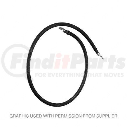 A06-34490-024 by FREIGHTLINER - Battery Ground Cable - Negative, 4/0 ga., 3/8 x 3/8 in. Terminals