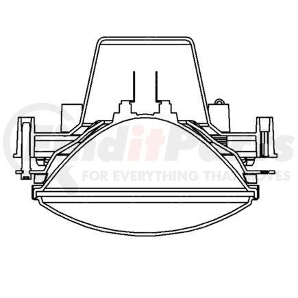 A06-25472-004 by FREIGHTLINER - Headlight Housing Assembly - Right Side