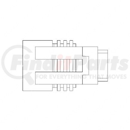 A06-25512-029 by FREIGHTLINER - Multi-Purpose Wiring Terminal - Female, Black, Receptacle