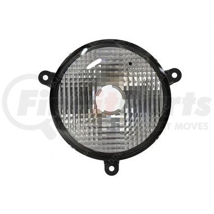 A06-44963-000 by FREIGHTLINER - Turn Signal Light - DRL, Polycarbonate, Round, 6.31 in. Length, 5.37 in. Diameter