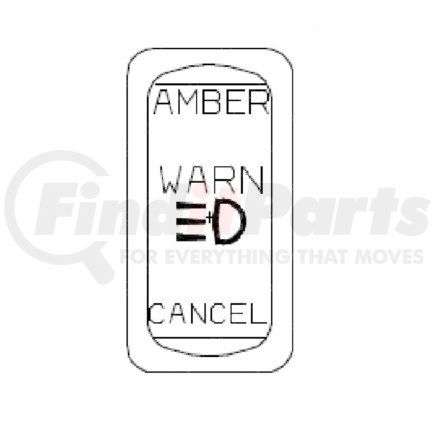 A0649957012 by FREIGHTLINER - Warning Light Switch