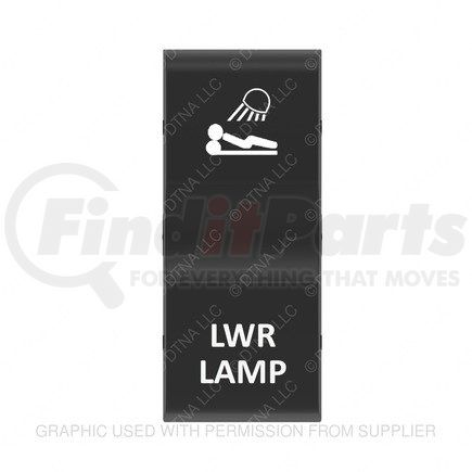 A06-53783-146 by FREIGHTLINER - Rocker Switch - Modular Field, Hardwired, Lower Bunk, Conventional Lamp