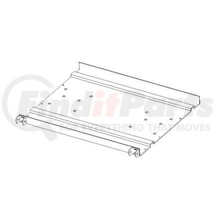 A06-54657-002 by FREIGHTLINER - Battery Box Tray - Steel, 692 mm x 549 mm, 3.42 mm THK