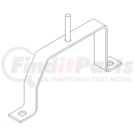 A06-45315-000 by FREIGHTLINER - Alternator Wiring Harness Bracket - Right Side, Steel, 0.11 in. THK