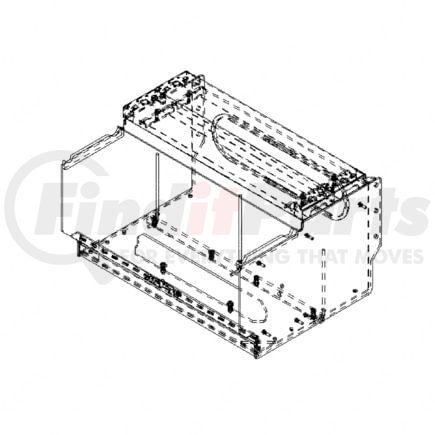 A06-44470-923 by FREIGHTLINER - Battery Box - 900, 4 Battery, No Steps, Polished