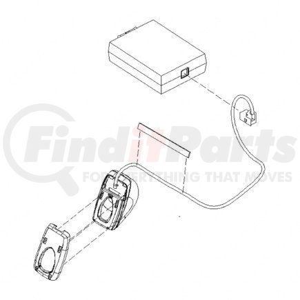 A0662664001 by FREIGHTLINER - Lane Departure System Camera - 96.26 mm x 57.79 mm