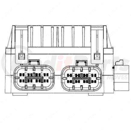 A06-56938-001 by FREIGHTLINER - Power Distribution Expansion Module - 146 mm x 119 mm