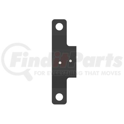 A06-59456-000 by FREIGHTLINER - Horn Bracket - Steel, Black, 145 mm x 42 mm, 3 mm THK