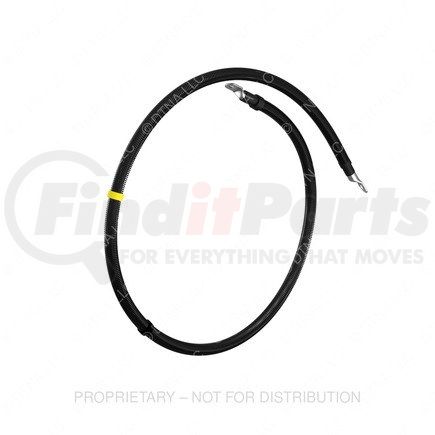 A0667394224 by FREIGHTLINER - Battery Ground Cable - Negative, 4/0 ga., With Yellow Tape, Rubber