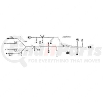 A06-64334-001 by FREIGHTLINER - Chassis Wiring Harness - Chassis, Multi-Purpose, Kit, Electric, Forward Pnuematic, M2