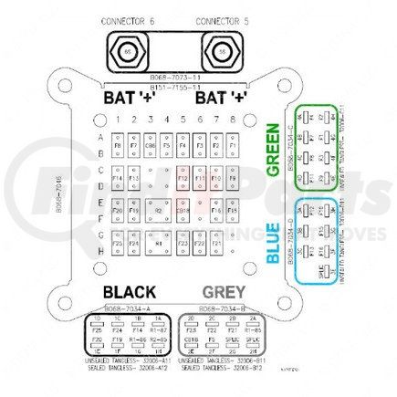 A06-69621-001 by FREIGHTLINER - Circuit Breaker - Bus/Distribution Module