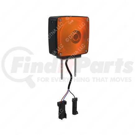 A06-69688-000 by FREIGHTLINER - Turn Signal Light - LED, Left Side, Amber/Red Lens