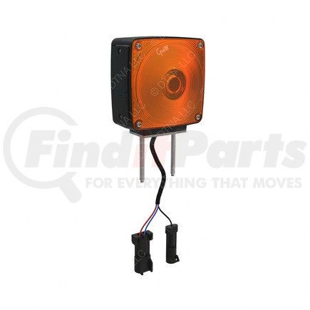 A06-69688-001 by FREIGHTLINER - Turn Signal Light - LED, Right Side, Amber/Red Lens