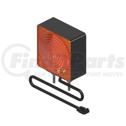 A06-75757-000 by FREIGHTLINER - Turn Signal Light - LED, Left Side, Amber/Red Lens