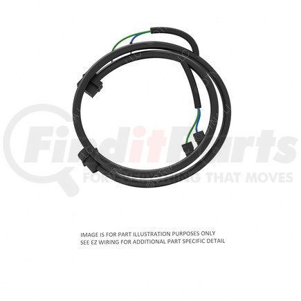 A06-75845-000 by FREIGHTLINER - Fuel Water Separator Wiring Harness - Front Wall Overlay