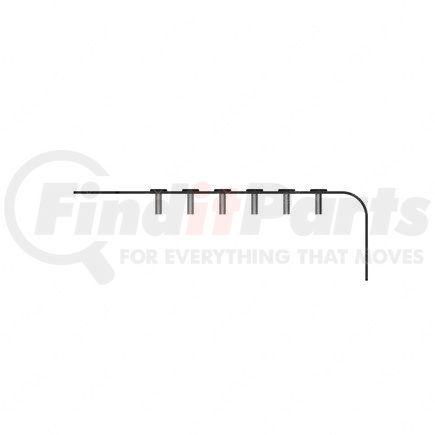 A06-76062-000 by FREIGHTLINER - Chassis Wiring Harness Bracket - Power Train Ppwer Distribution Module, Front Wall, L, 24U, 2010