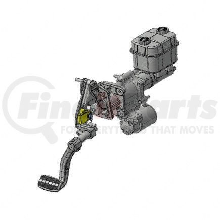 A06-82556-001 by FREIGHTLINER - Brake Master Cylinder - Kit Includes Harness Jumper (1), Switch (1), Hitch Pin (1), Clevis Pin (1), Washer (2), Clamp (2)