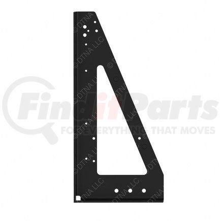 A06-78796-000 by FREIGHTLINER - Battery Box Bracket - Left Side, Steel, Black, 0.25 in. THK