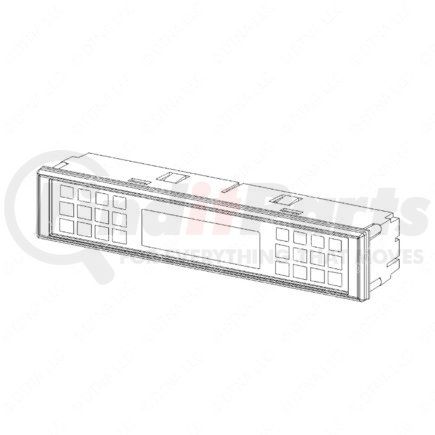 A06-79588-006 by FREIGHTLINER - Information Center Display Assembly - 14V, 260.42 mm x 50.42 mm
