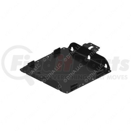 A06-79756-000 by FREIGHTLINER - Battery Box Tray - Steel, Black, 457.4 mm x 376.6 mm, 2.84 mm THK