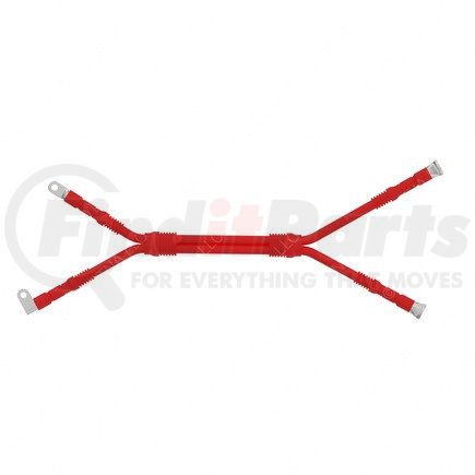 A06-81272-000 by FREIGHTLINER - Chassis Power Distribution Module Wiring Harness - Red, 2 AWG