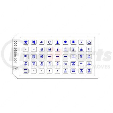 A06-85142-001 by FREIGHTLINER - Miscellaneous Label - Kit, Smartplex Lens, General