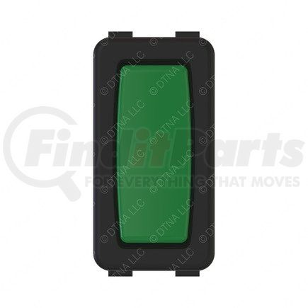 A06-86377-606 by FREIGHTLINER - Rocker Switch - Light, Indicator, Green