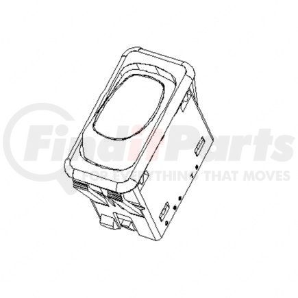 A06-86377-101 by FREIGHTLINER - Rocker Switch - 2 Position Latch With Indicator, Amber