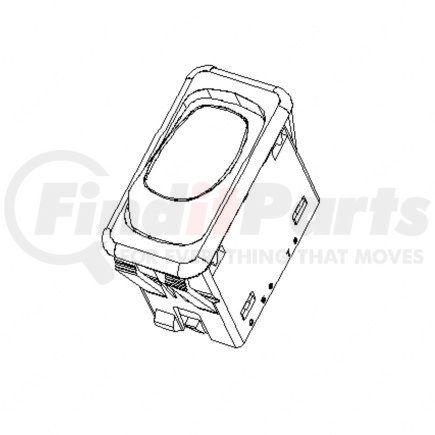 A06-86377-103 by FREIGHTLINER - Rocker Switch - 2 Position, Latch, With Indicator, Amber