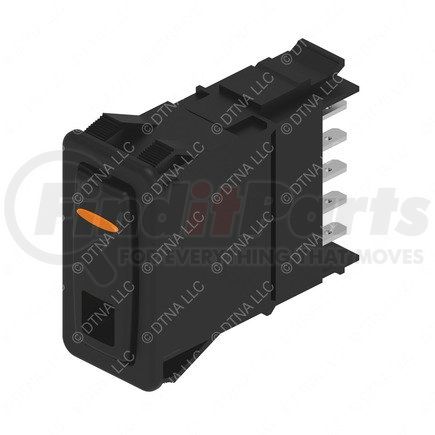 A06-86377-109 by FREIGHTLINER - Rocker Switch - 2 Position, Latch, With Indicator, Amber
