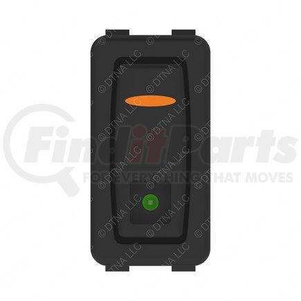 A06-86377-201 by FREIGHTLINER - Rocker Switch - 2 Position, Mom, With Indicator, Amber