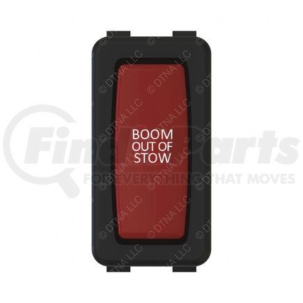 A06-86377-500 by FREIGHTLINER - Rocker Switch - Light, Indicator, Red, Boom Out Of Stow