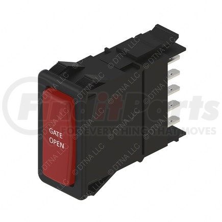 A06-86377-503 by FREIGHTLINER - Rocker Switch - Light, Indicator, Red, Gate Open