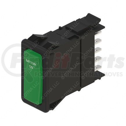 A06-86377-505 by FREIGHTLINER - Rocker Switch - Light, Indicator, Green, Battery On