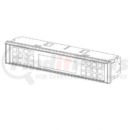 A06-89076-000 by FREIGHTLINER - Information Center Display Assembly - 14V, 260.42 mm x 50.42 mm